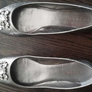 Ralph Lauren metallic silver crystal embellishment